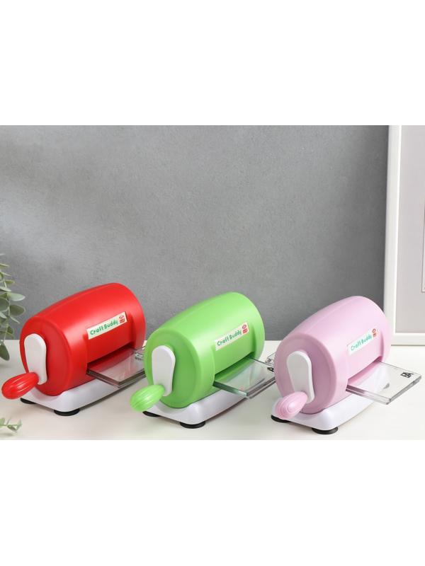 Машинка для вырубки и тиснения МИКС 21,2х11,5х9 см + 2 пластины пластик 7,8х16 см