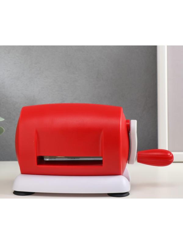 Машинка для вырубки и тиснения МИКС 21,2х11,5х9 см + 2 пластины пластик 7,8х16 см