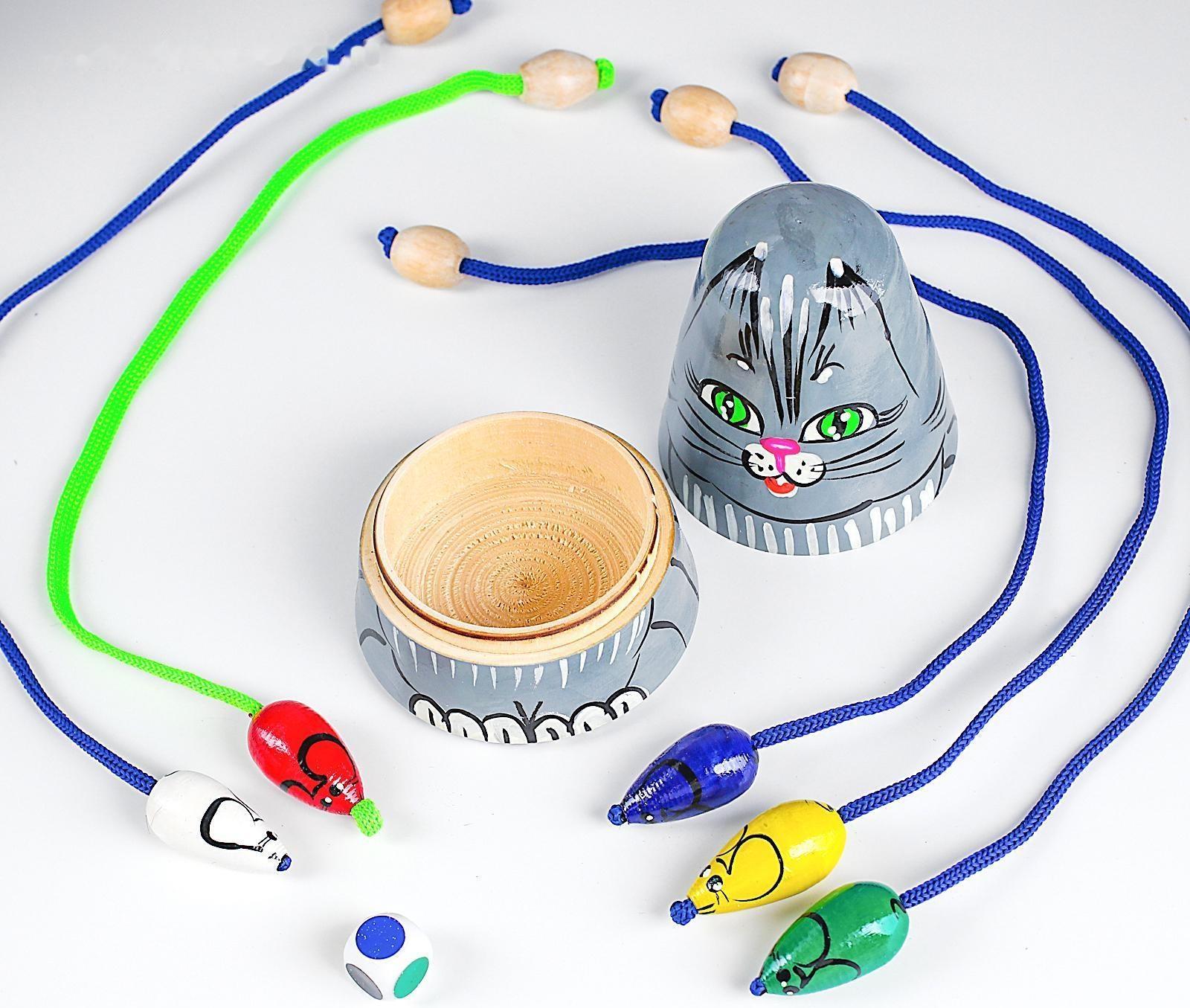 Игра детская «Кошки-мышки» серый кот