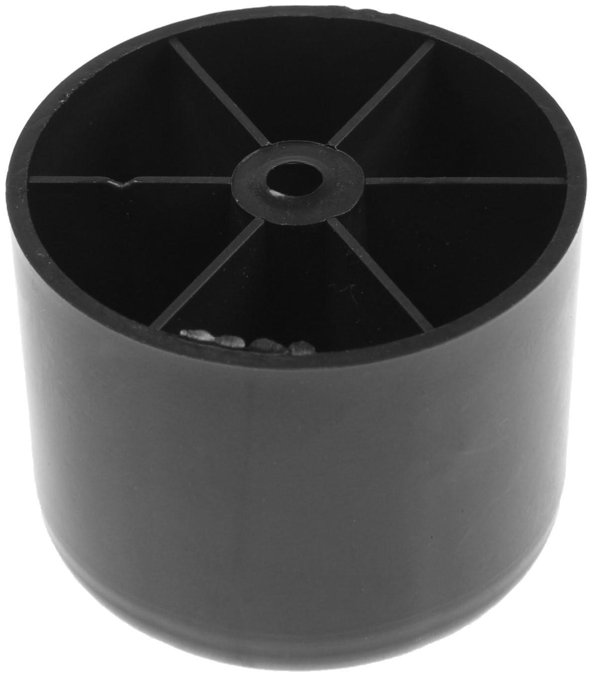 Опора ТУНДРА под шуруп №4/2, Н=40 мм, черная