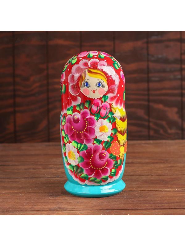 Матрёшка 10 в 1, расписная большая, цвета МИКС