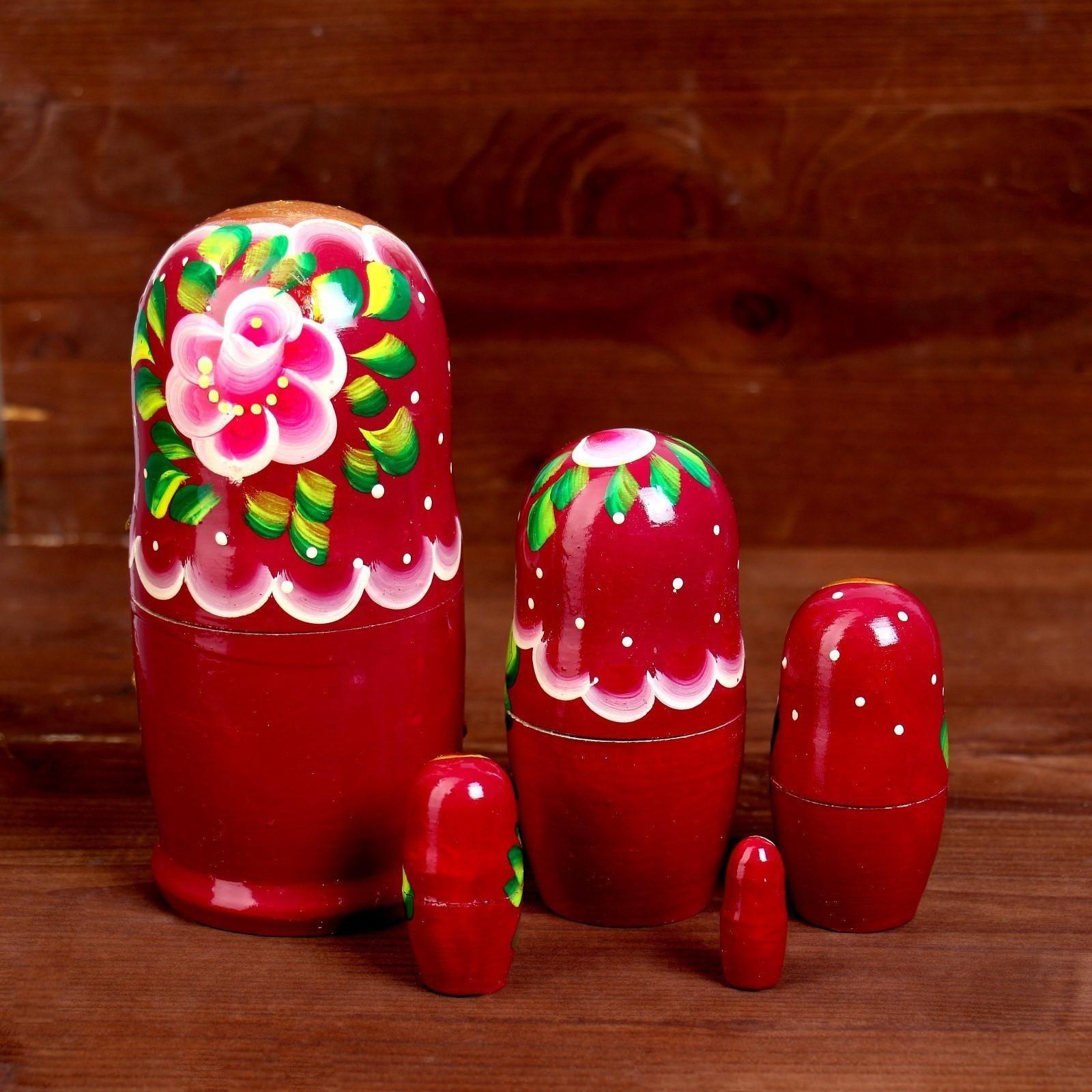 Матрёшка 5 в 1, расписная
