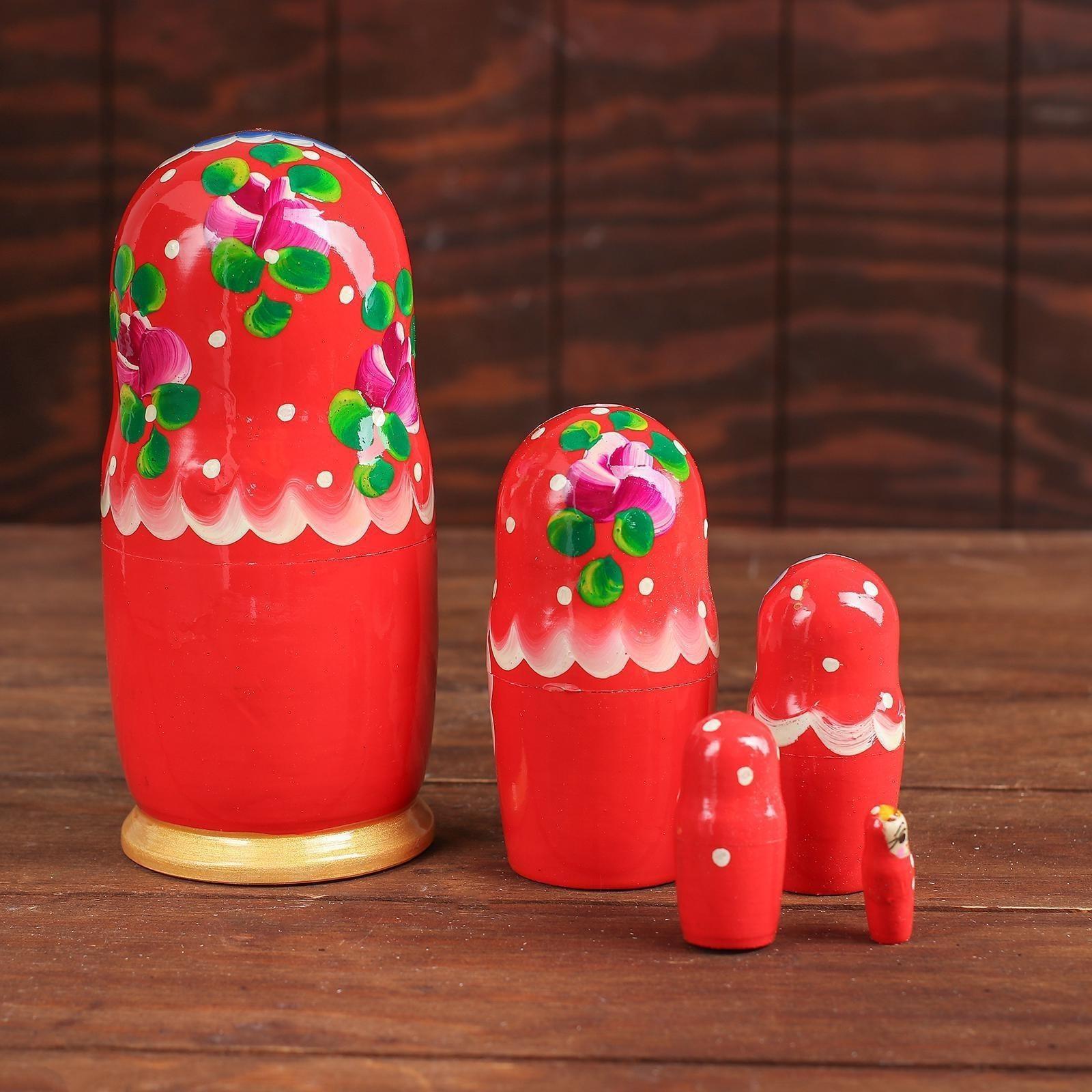 Матрёшка 5 в 1, расписная
