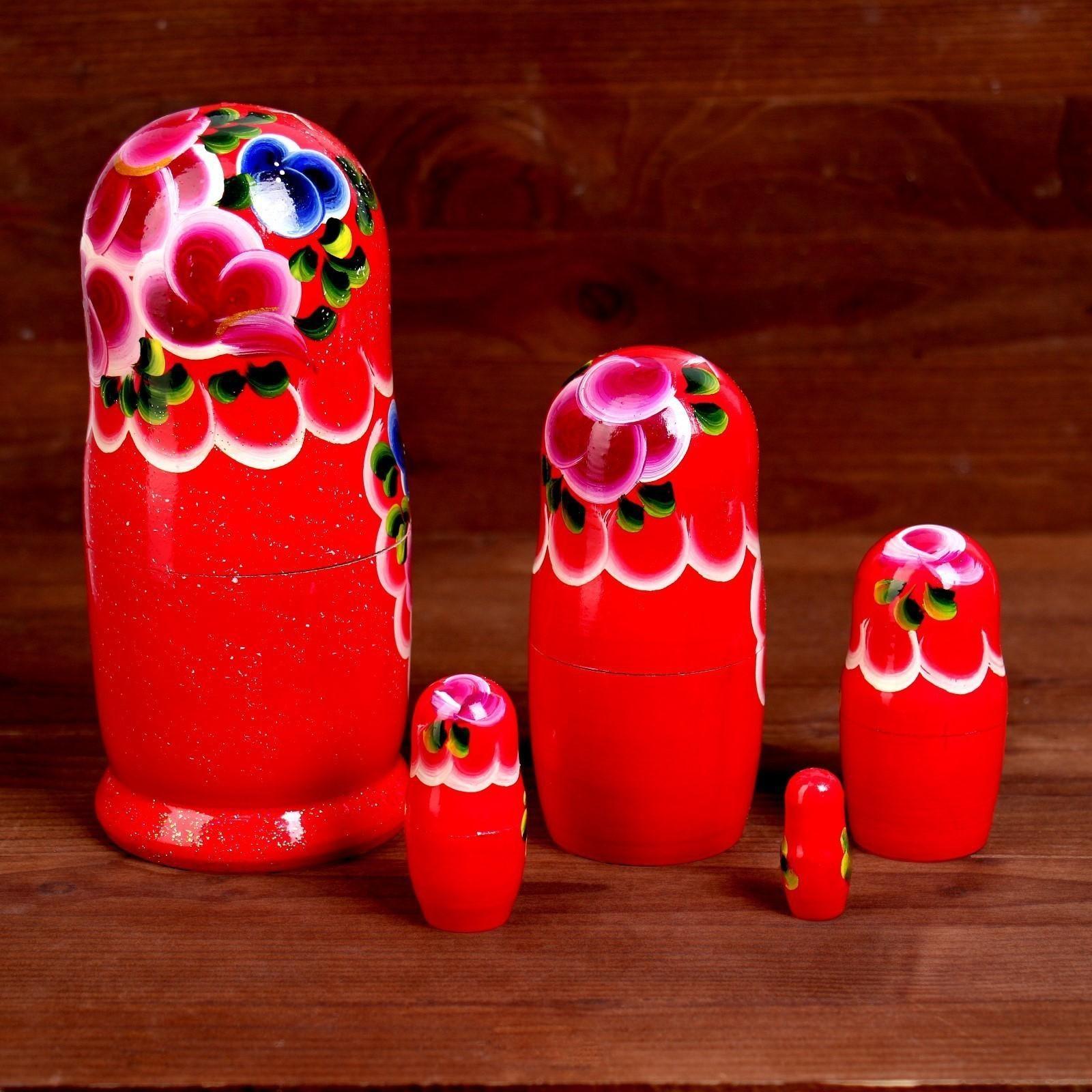Матрёшка 5 в 1, расписная