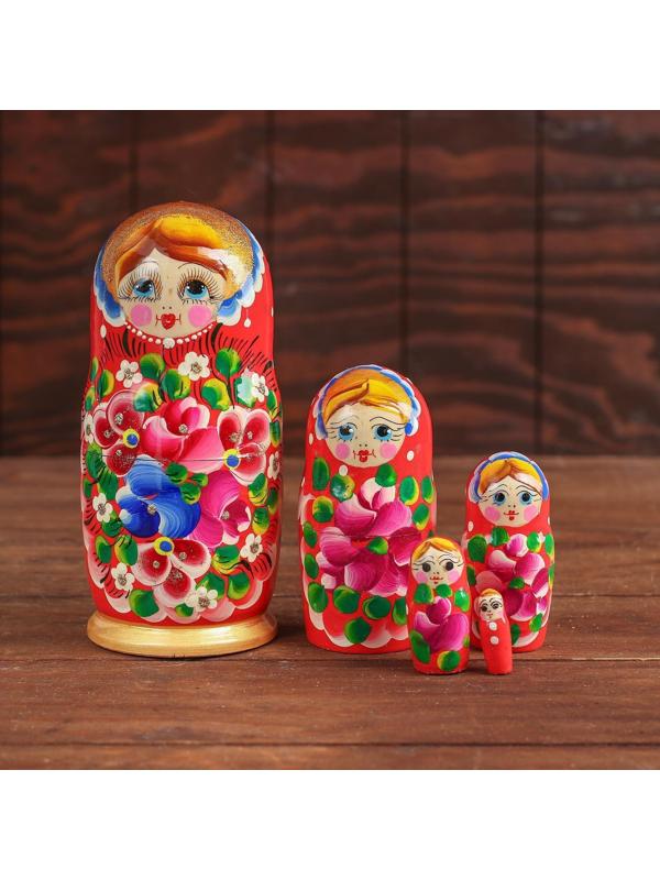 Матрёшка 5 в 1, расписная
