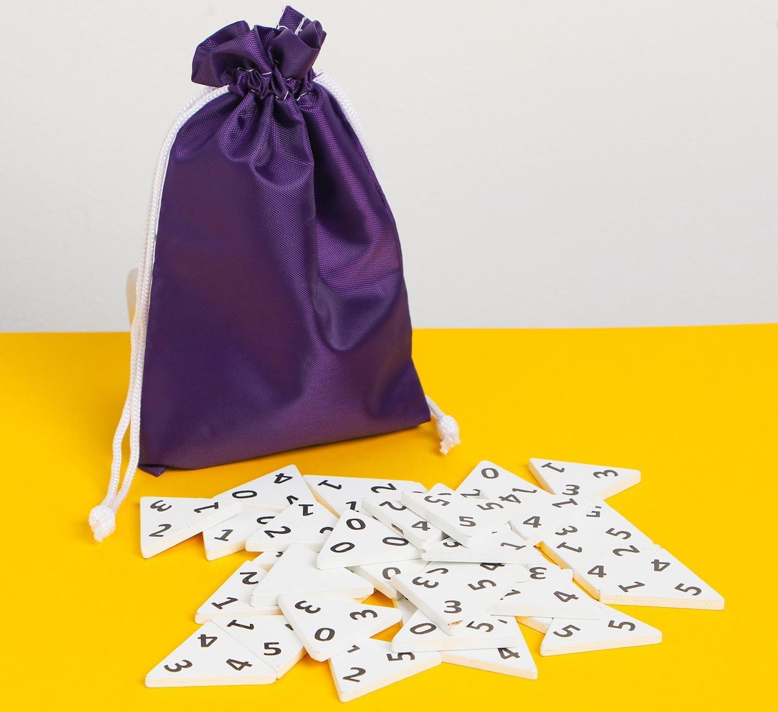 Игра настольная деревянная «Тройное домино»