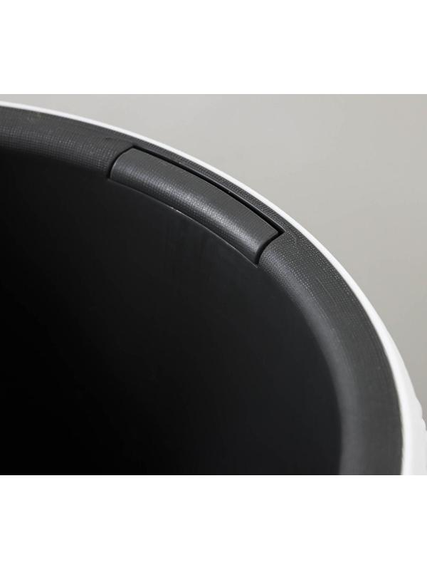 Кашпо для цветов со вставкой «Пирула», 4 л, цвет белый