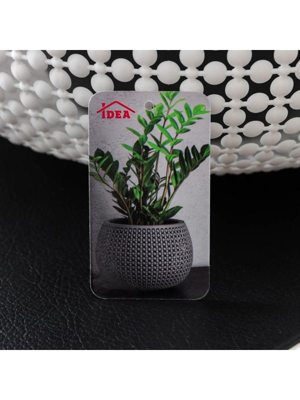 Кашпо для цветов со вставкой «Пирула», 4 л, цвет белый