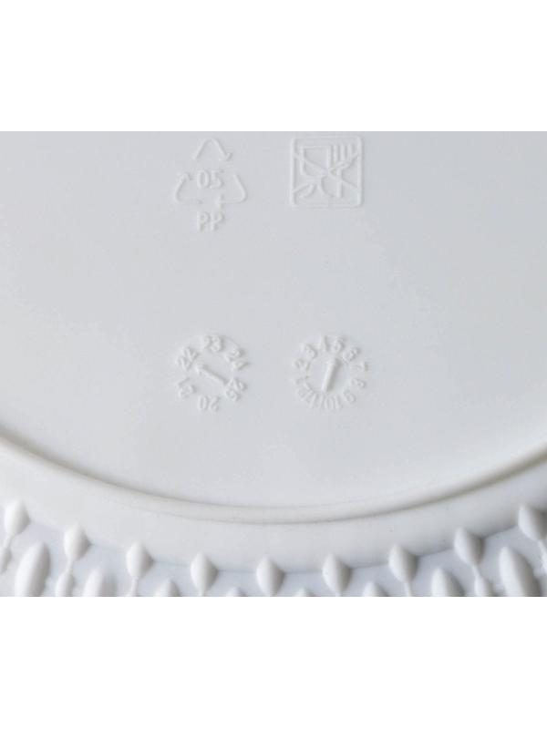 Кашпо для цветов со вставкой «Пирула», 4 л, цвет белый