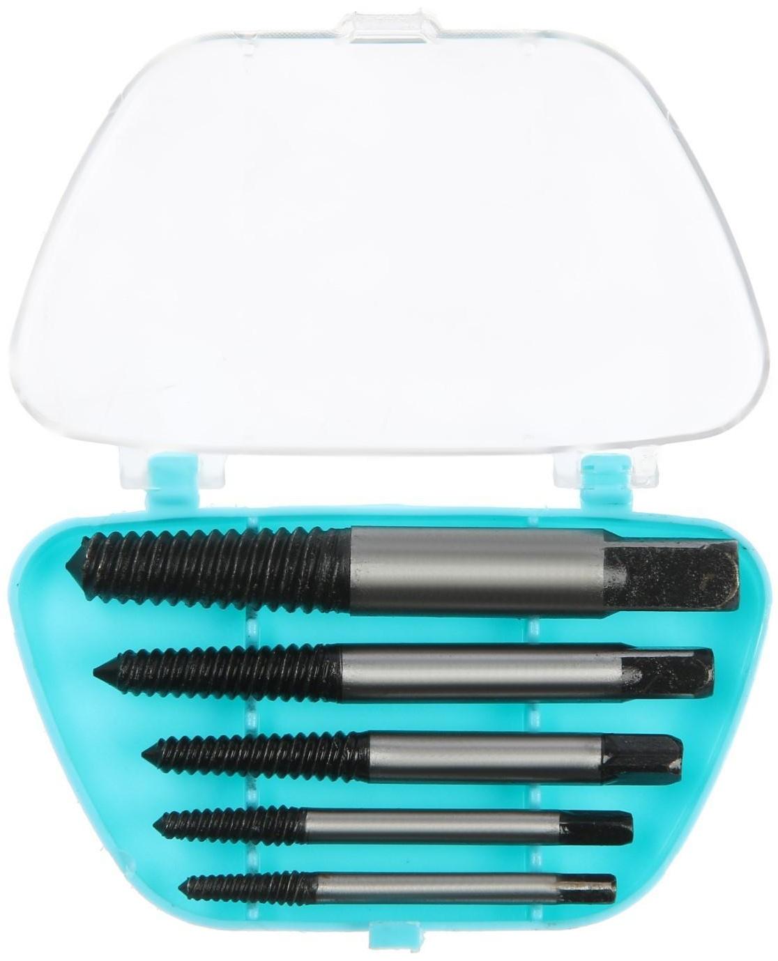 Набор экстракторов ТУНДРА, 5 шт., левая резьба