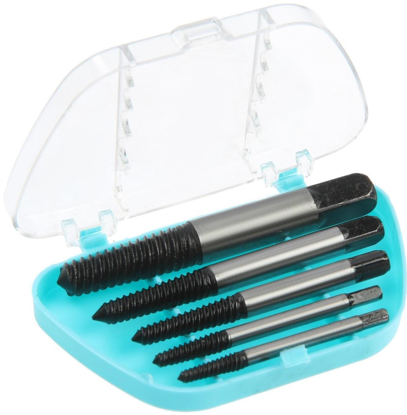 Набор экстракторов ТУНДРА, 5 шт., левая резьба