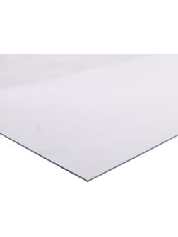 Поликарбонат монолитный, толщина 1 мм, 2,05 × 1,25 м, прозрачный, с УФ защитой