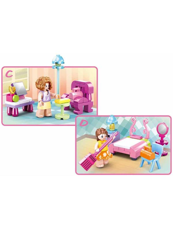 Конструктор Розовая мечта «Спальная комната», 42 детали