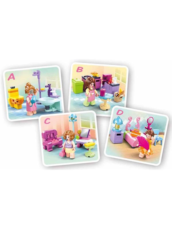 Конструктор Розовая мечта «Спальная комната», 42 детали