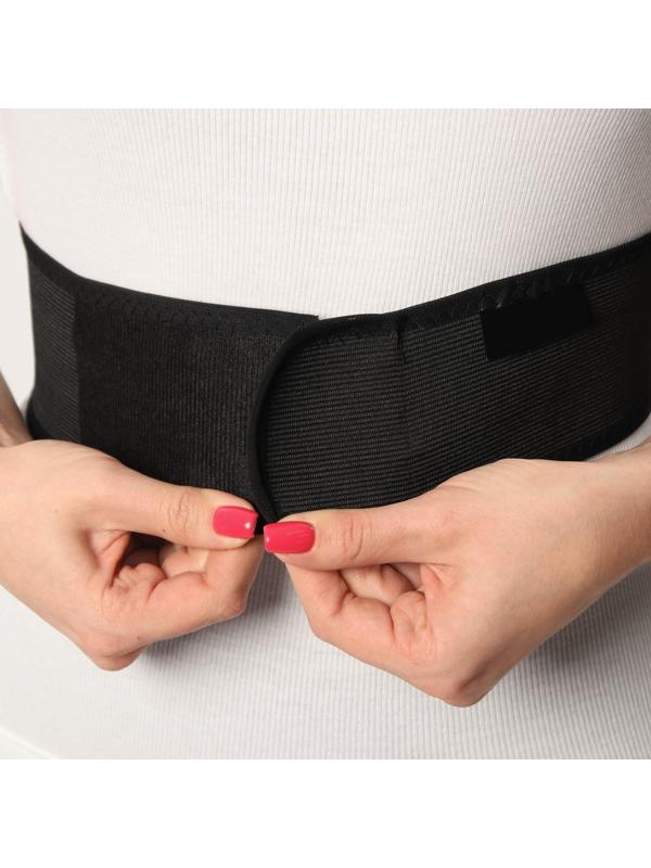 Массажёр-фиксатор для осанки, на липучках, размер S, картонная коробка, цвет чёрный