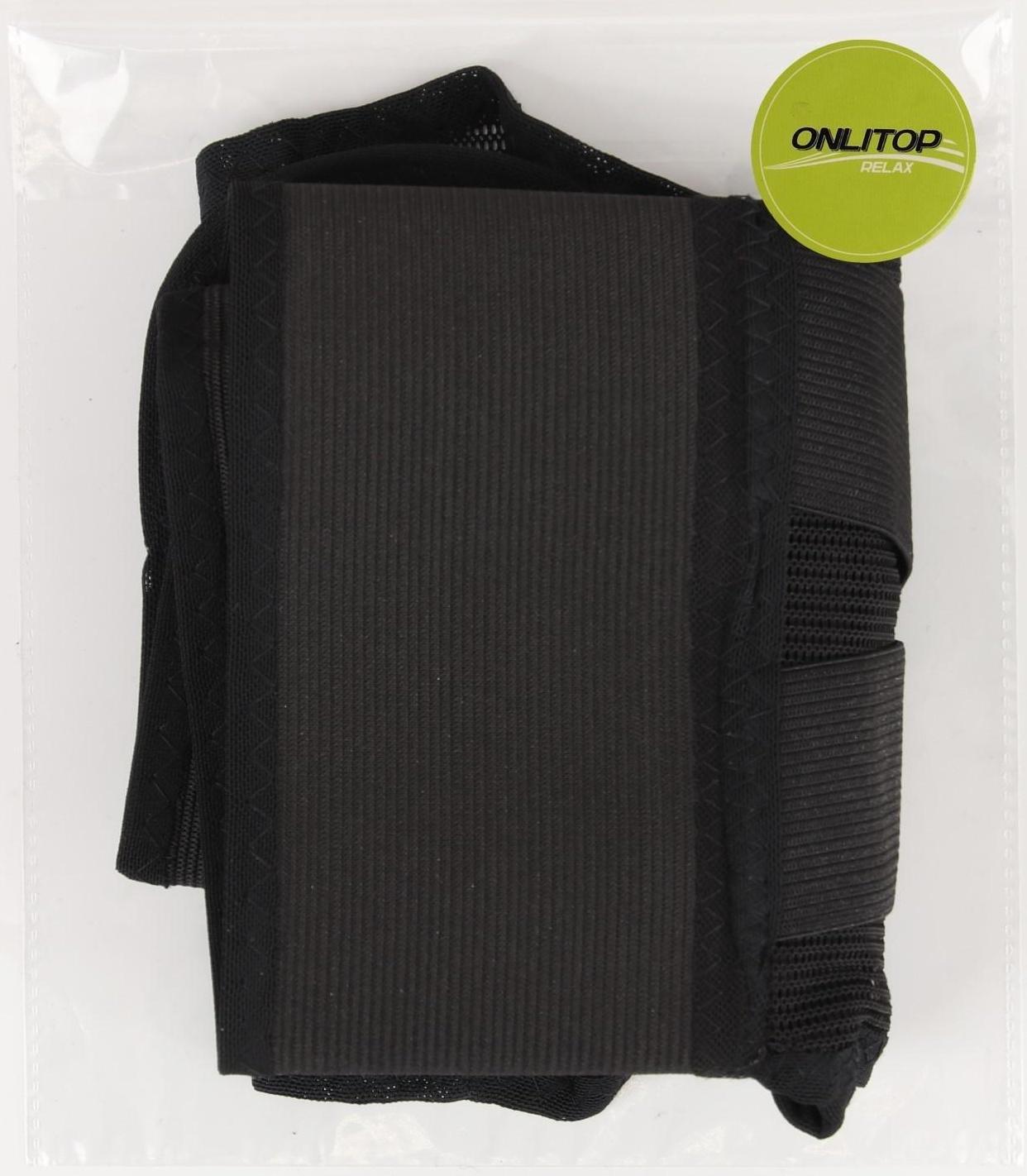 Массажёр-фиксатор для осанки, на липучках, размер L, цвет чёрный