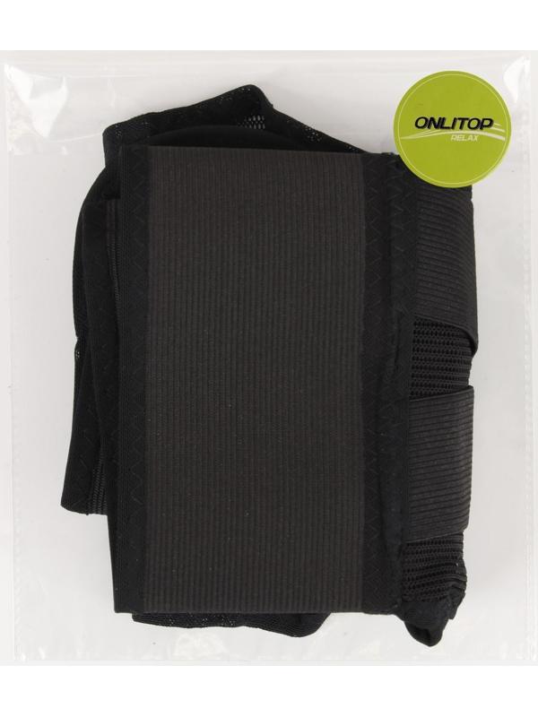 Массажёр-фиксатор для осанки, на липучках, размер L, цвет чёрный