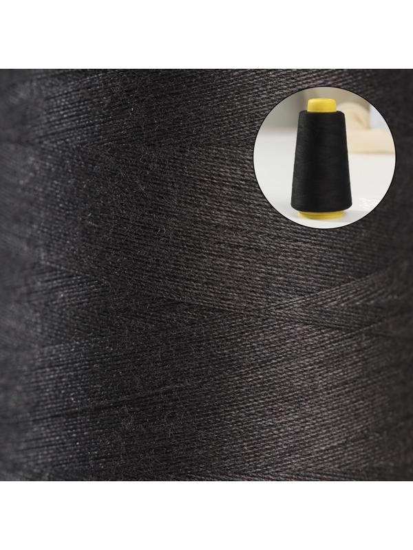 Нитки 50/2, 2700 м, цвет чёрный
