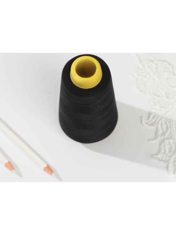 Нитки 50/2, 2700 м, цвет чёрный