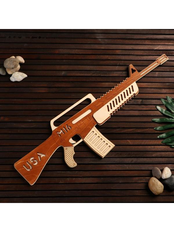 Сувенир деревянный автомат 