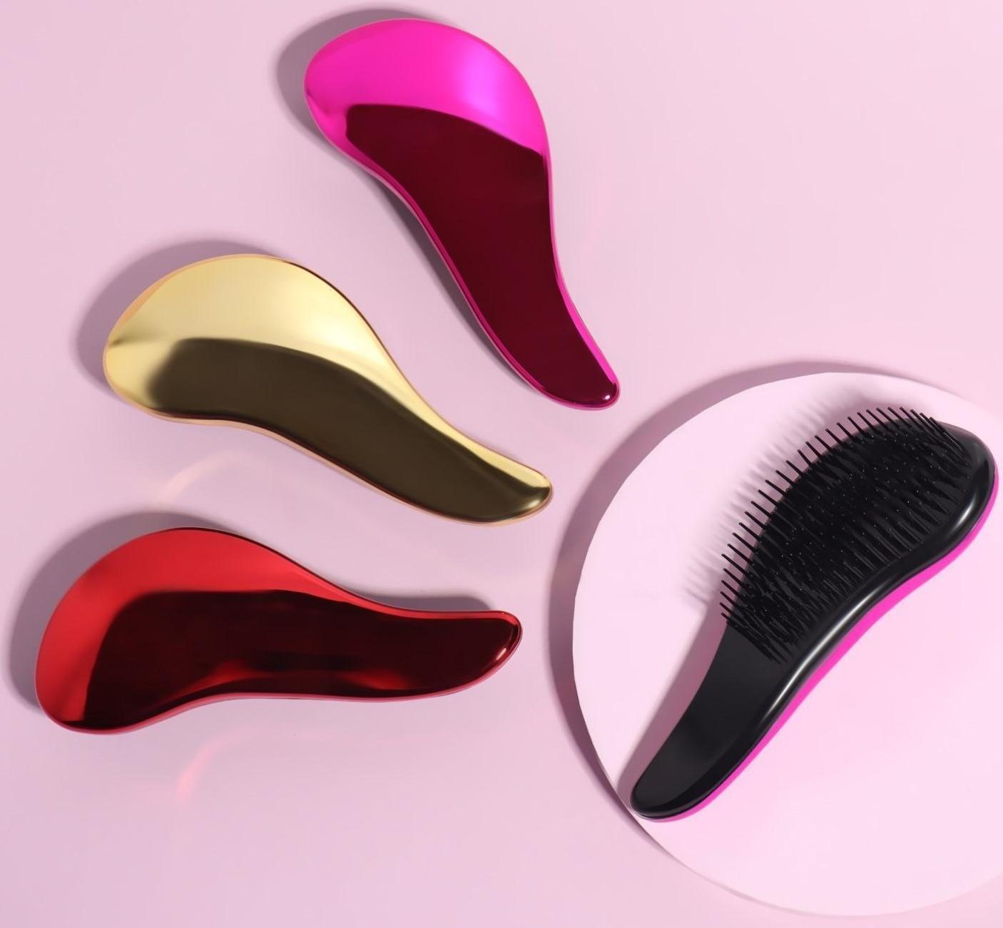 Расчёска массажная, 5,5 × 15 см, цвет МИКС