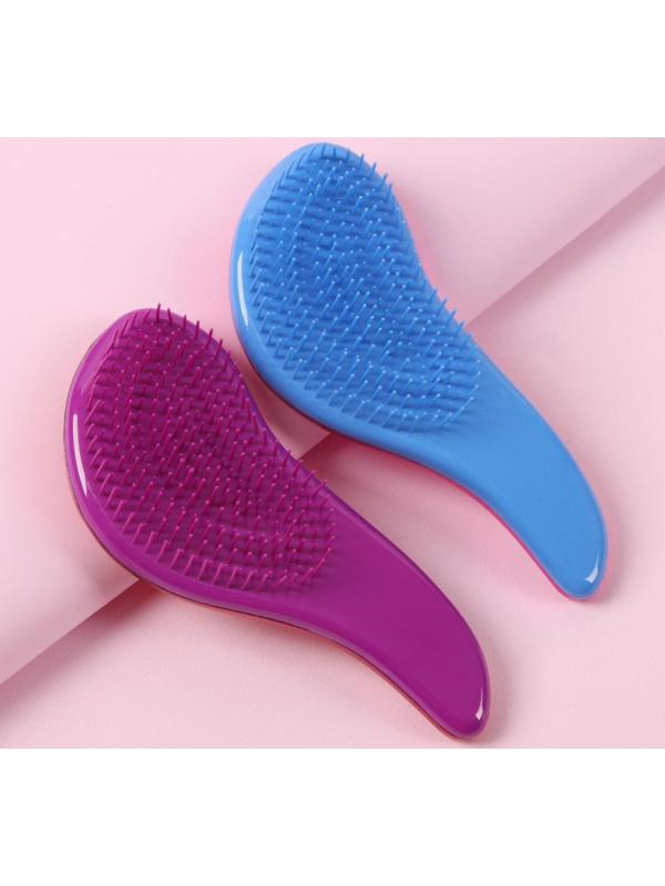 Расчёска массажная, 5,5 × 15 см, цвет МИКС