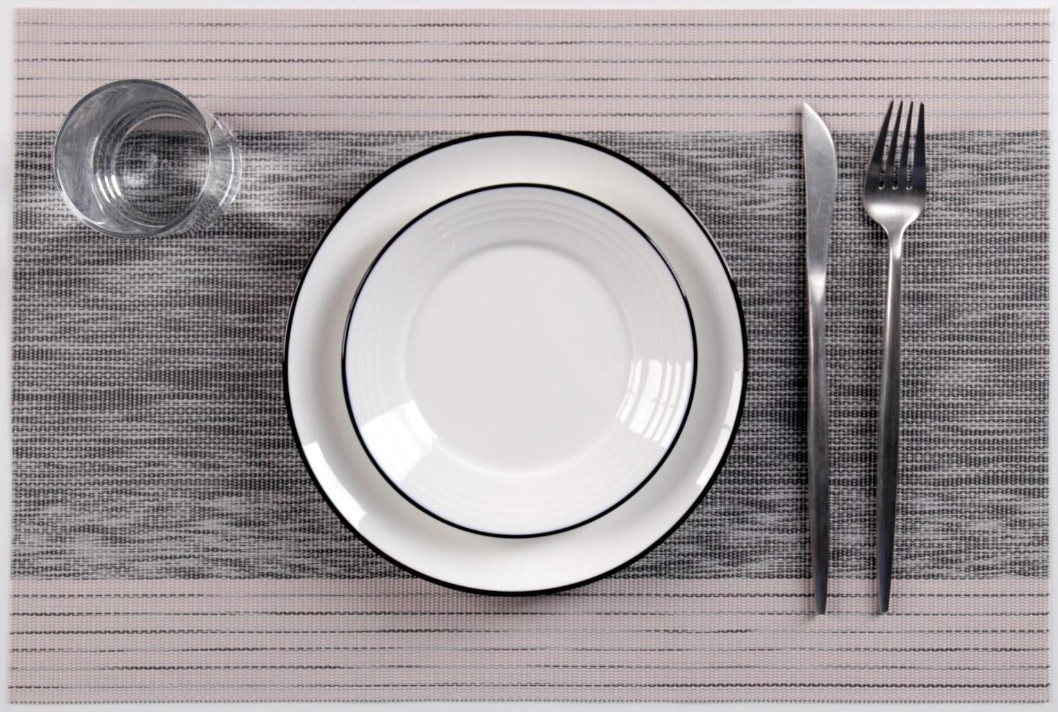 Салфетка сервировочная на стол «Космос», 45×30 см, цвет серый