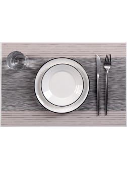 Салфетка сервировочная на стол «Космос», 45×30 см, цвет серый