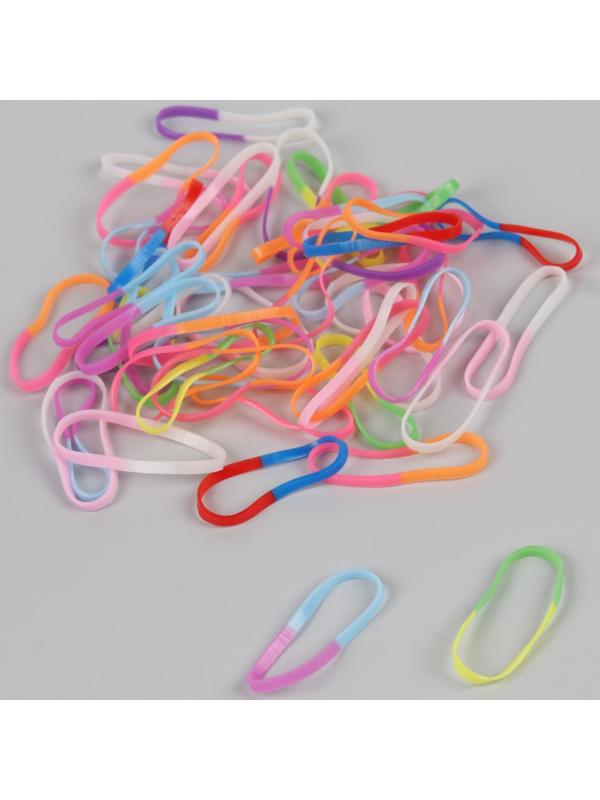 Набор парикмахерских резинок для создания прически, d = 2 см, 50 шт, цвет разноцветный