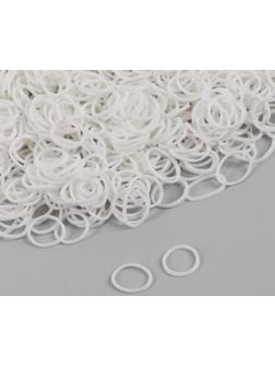 Набор парикмахерских резинок для создания прически, d = 1,3 см, 50 гр, цвет белый