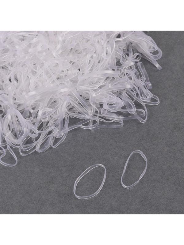Набор парикмахерских резинок для создания прически, d = 2 см, 50 гр, цвет прозрачный