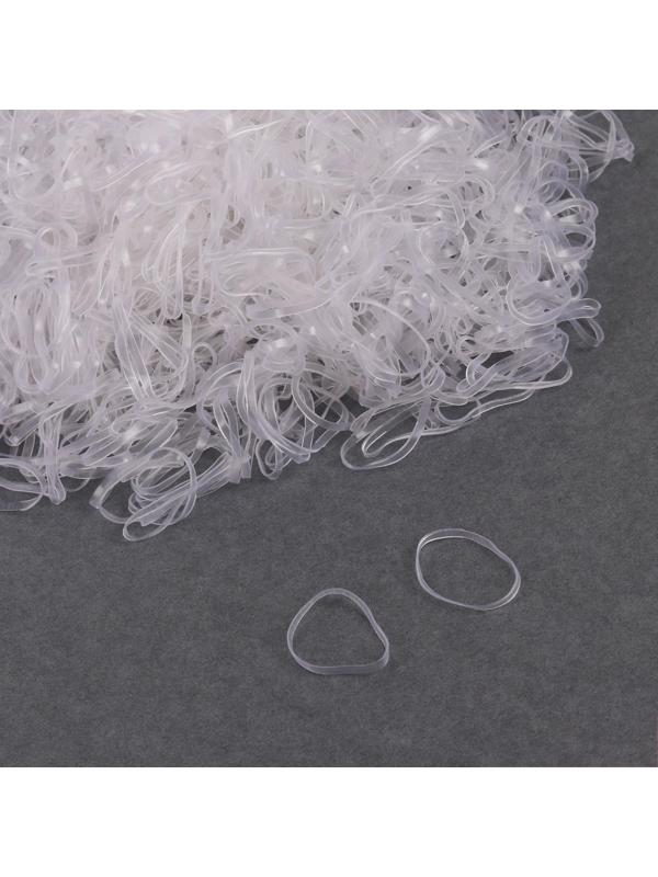 Набор парикмахерских резинок для создания прически, d = 2 см, 100 гр, цвет прозрачный