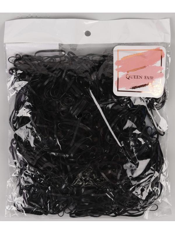 Набор парикмахерских резинок для создания прически, d = 2 см, 50 гр, цвет чёрный