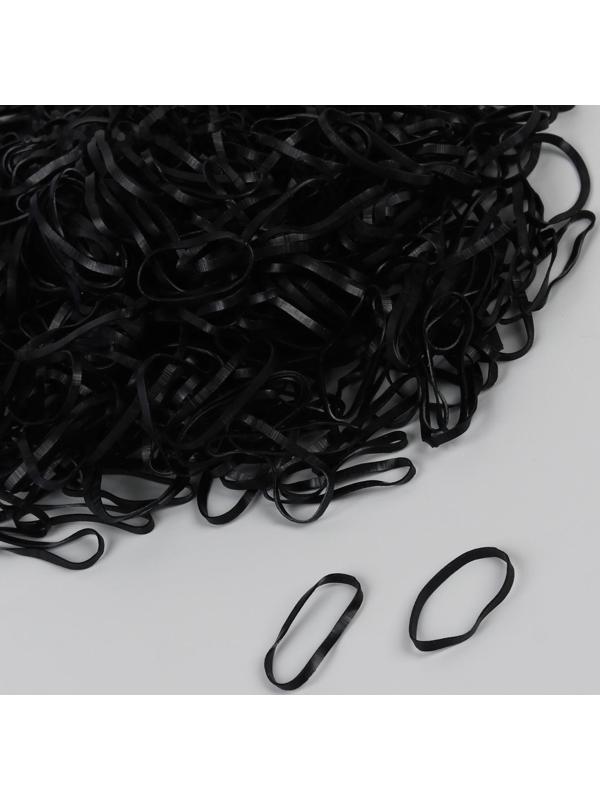 Набор парикмахерских резинок для создания прически, d = 2 см, 50 гр, цвет чёрный