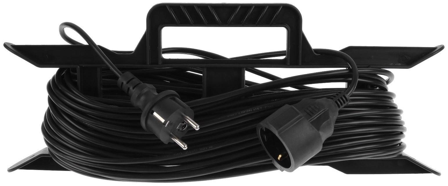 Удлинитель на каркасе 1 розетка, 30м, 10А, ПВС 3х0.75 мм2,c з/к, IP44,