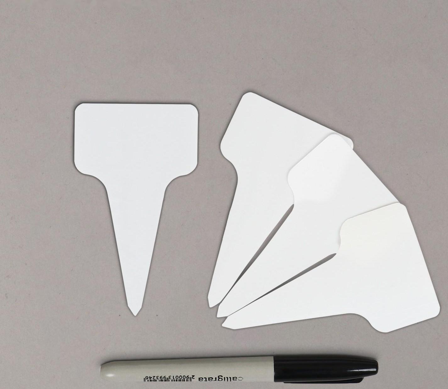 Ярлыки садовые для маркировки, 10 см, с маркером, набор 25 шт., пластик, МИКС