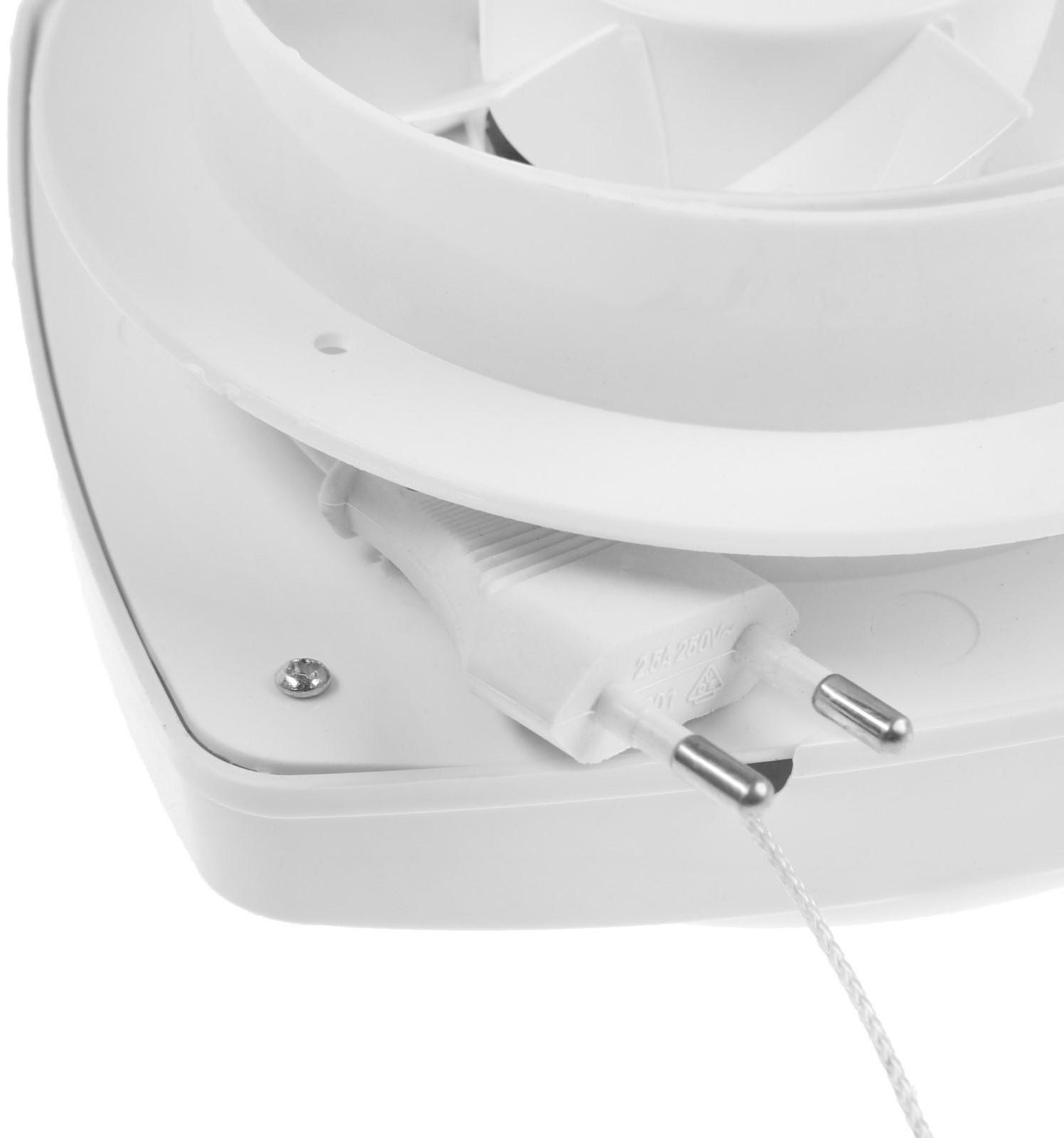 Вентилятор вытяжной ZEIN LOF-05, d=110 мм, 220 В, 20 Вт, с жалюзи, провод