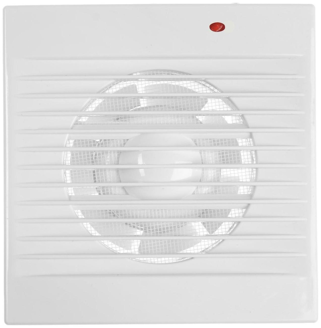 Вентилятор вытяжной ZEIN LOF-01, d=100 мм, 220 В, 15 Вт, москитная сетка, белый