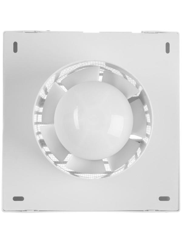 Вентилятор вытяжной ZEIN LOF-01, d=100 мм, 220 В, 15 Вт, москитная сетка, белый