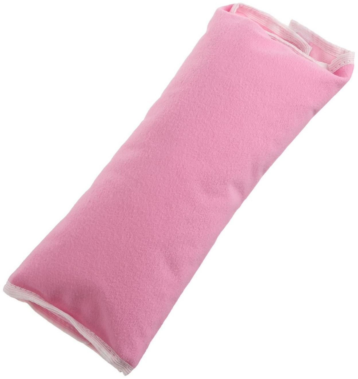 Подушка - накладка ARGO, детская, на ремень безопасности, розовая 29х11х9 см