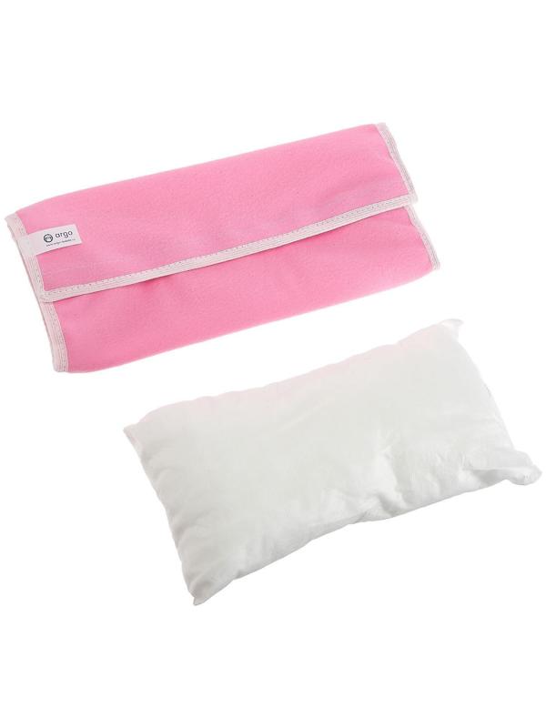 Подушка - накладка ARGO, детская, на ремень безопасности, розовая 29х11х9 см