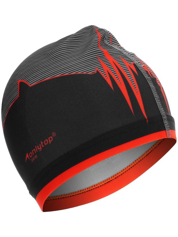 Шапочка для плавания мужская тканевая ONLYTOP Kids «Акула», обхват 54-60 см