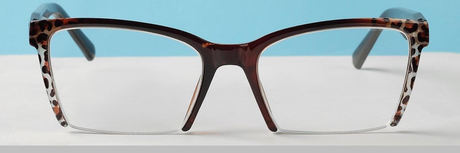 Готовые очки Восток 6636, цвет коричневый, отгибающаяся дужка, -2,5