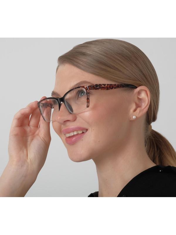 Готовые очки Восток 6636, цвет коричневый, отгибающаяся дужка, -2,5