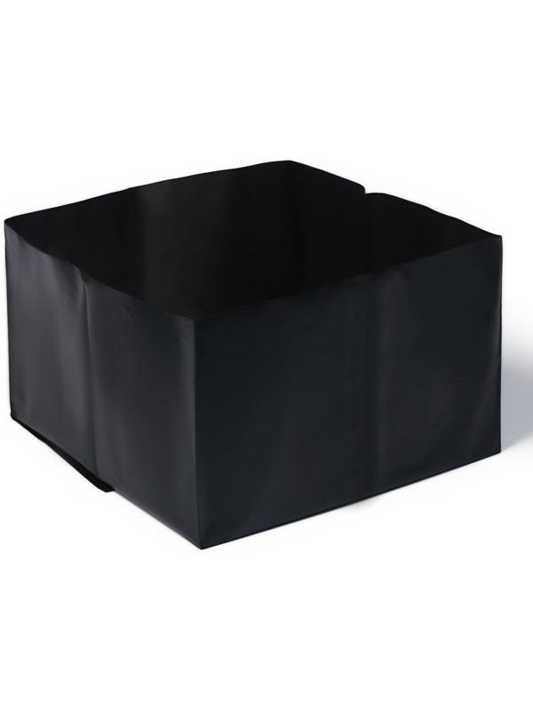 Пакет для рассады, 12 л, 16 × 25 см, толщина 120 мкм, с перфорацией, чёрный