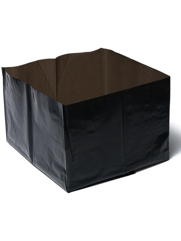 Пакет для рассады, 24 л, 32 × 40 см, полиэтилен толщиной 120 мкм, с перфорацией, чёрный, Greengo