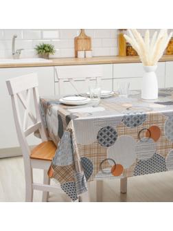 Клеёнка столовая на тканой основе «Конфетти», рулон 20 метров, ширина 137 см