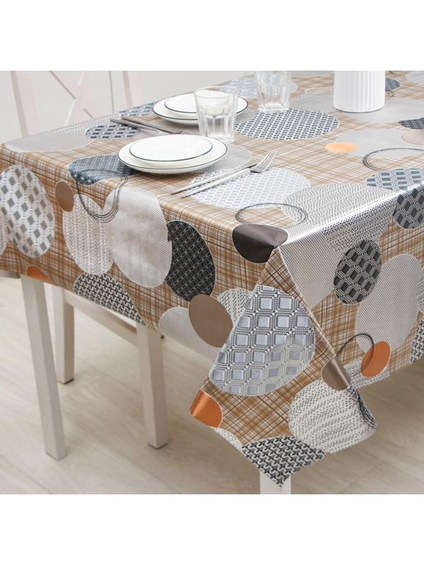 Клеёнка столовая на тканой основе «Конфетти», рулон 20 метров, ширина 137 см