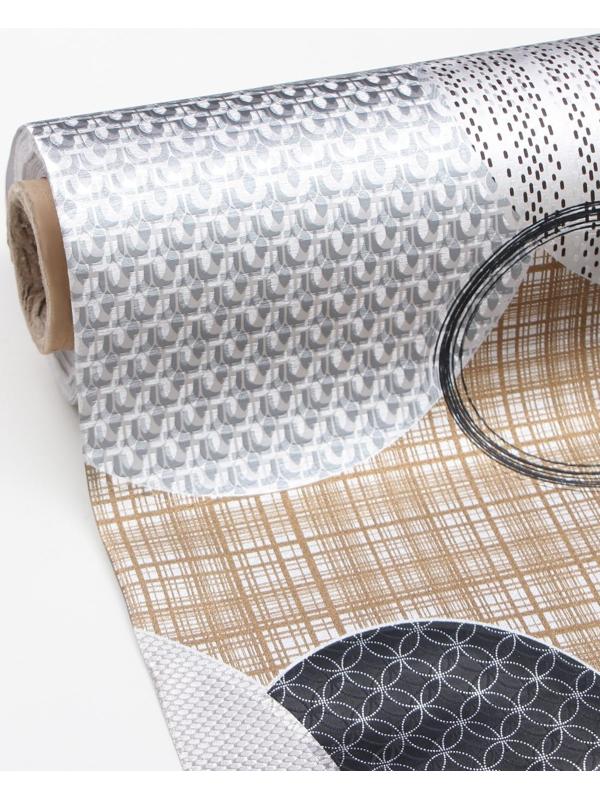 Клеёнка столовая на тканой основе «Конфетти», рулон 20 метров, ширина 137 см