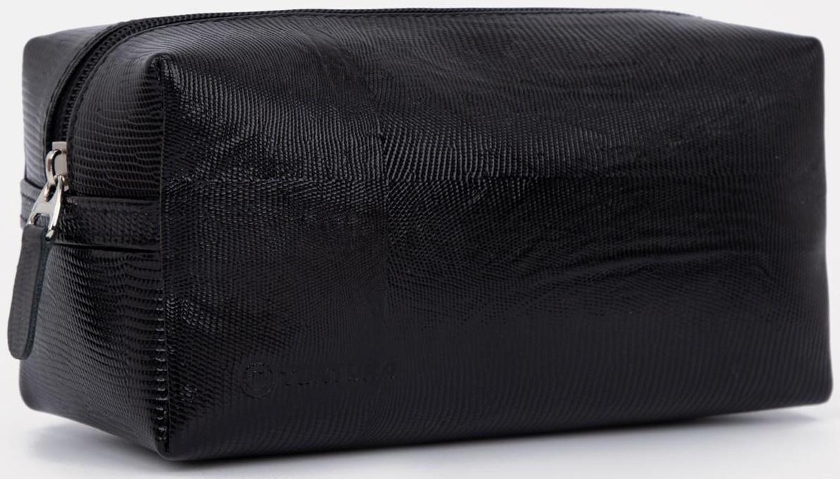 Косметичка на молнии, цвет чёрный